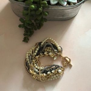 Brand New. Banana Republic multi chain bracelet.